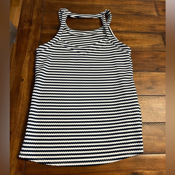 LOVEAPPELLA Lolah Stripe Halter Knit Top STITCH FIX Size XL - Picture 2 of 3